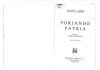 Forjando Patria - Manuel Gamio.pdf