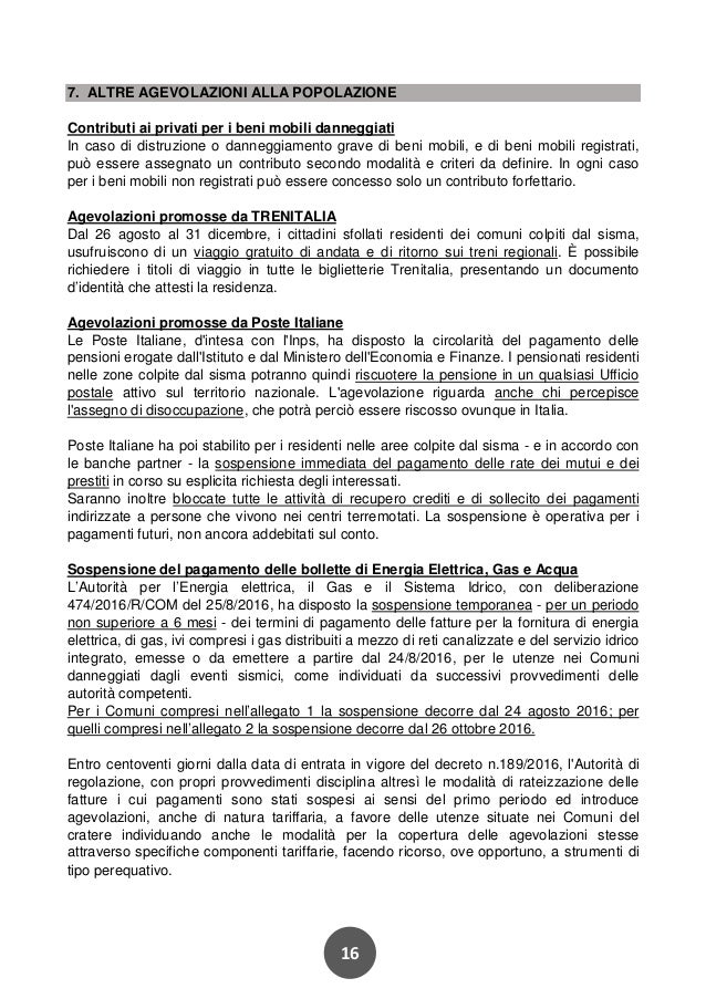 Guida sisma cisl marche versione 20 12 16 Richiesta sospensione temporanea energia elettrica