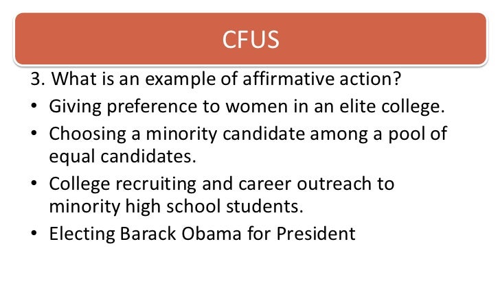 affirmative actio affirmative actio