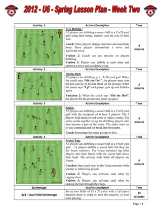 US Soccer Exercises | PDF