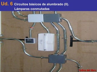 Índice del libro Ud. 6  Circuitos básicos de alumbrado (II). Lámparas conmutadas 