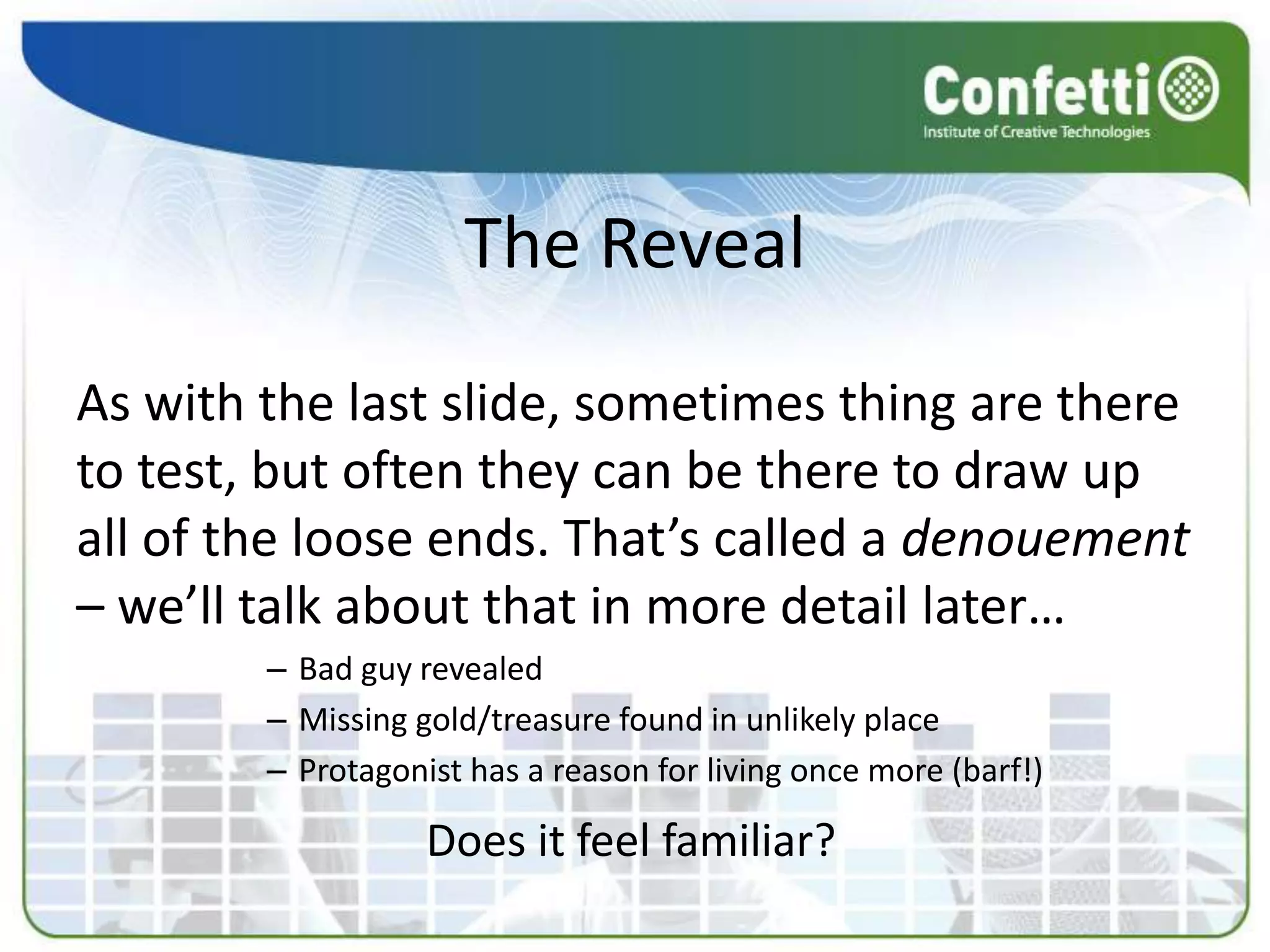 The Story So Far… You tell me….