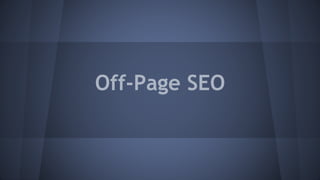 Off-Page SEO
 