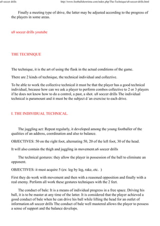 U8 soccer drills | PDF