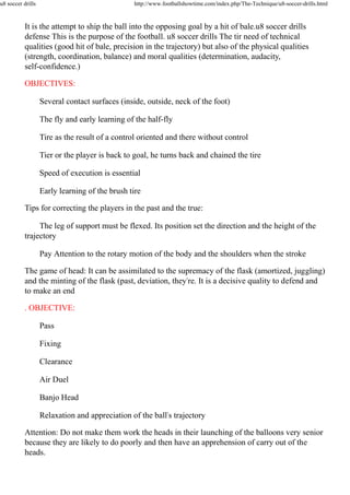 U8 soccer drills | PDF
