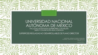 UNIVERSIDAD NACIONAL
AUTÓNOMA DE MÉXICO
FACULTADDE ESTUDIOS SUPERIORESCUAUTITLÁN
DISEÑOYCOMUNICACIÓNVISUALADISTANCIA
SUPERFICIES REGLADAS NO DESARROLLABLES DE PLANO DIRECTOR
ASESORA: ARGELIA FONES DOROTEO
ALUMNA: SÁNCHEZ GONZÁLEZ JENIFFER
GRUPO: 9112
GEOMETRÍA I
 