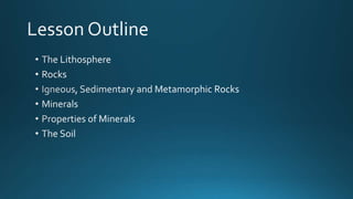 Unit 9, Lesson 2 - The Lithosphere | PPTX