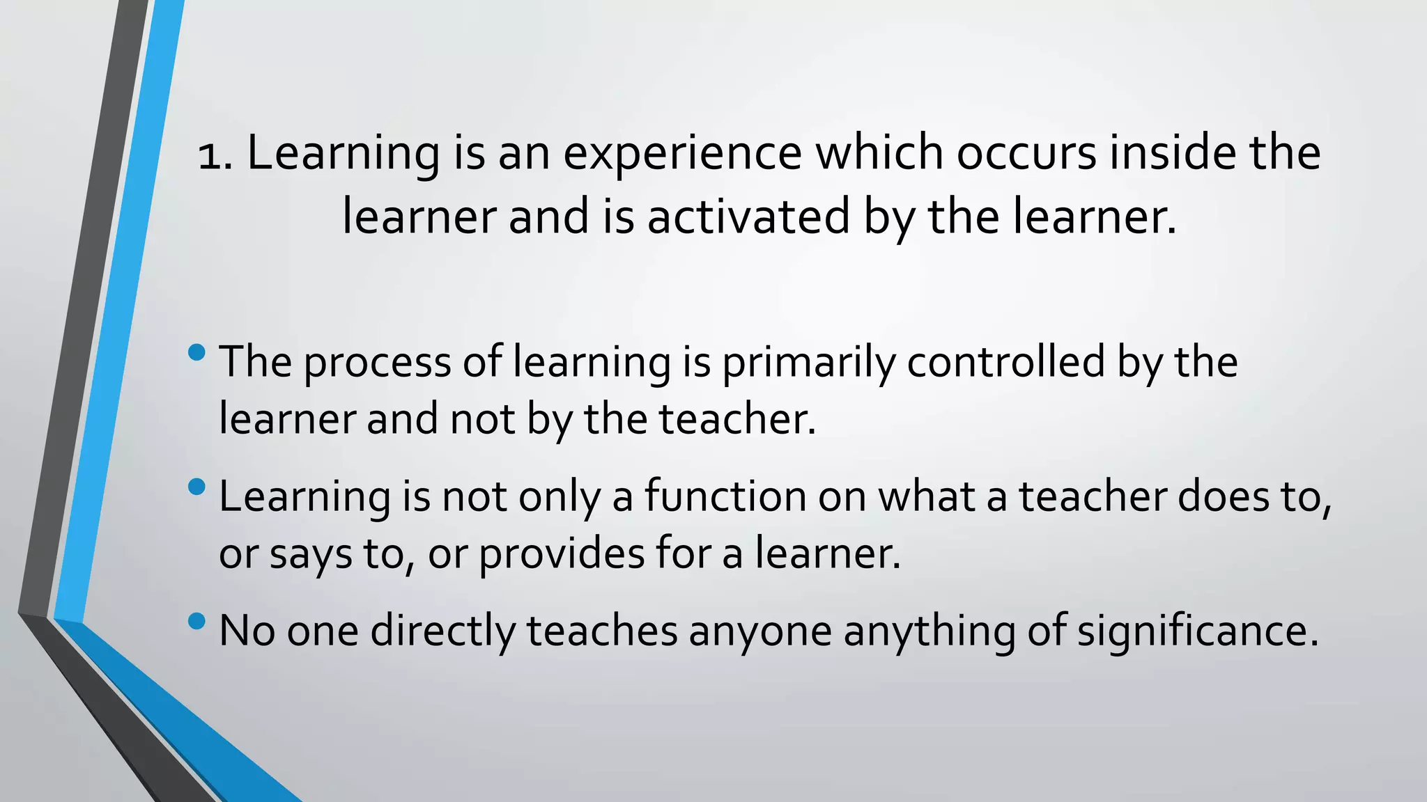 Principles of Teaching and Learning | PPTX | Primary Education | Education