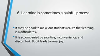 Learning Involves Struggle Principles of Teaching and Learning | PPTX