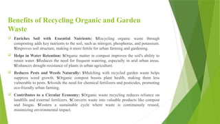 Urban agriculture Recycle of organic waste | PPTX