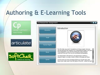 Authoring & E-Learning Tools 