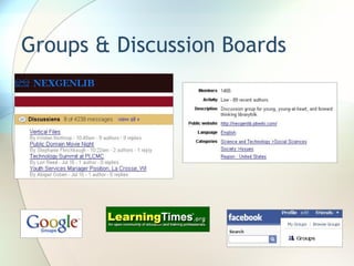 Groups & Discussion Boards 