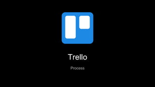 Trello
Process
 