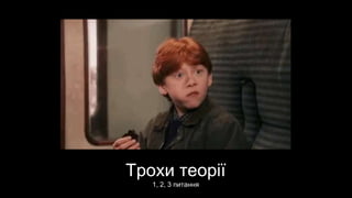Трохи теорії
1, 2, 3 питання
 