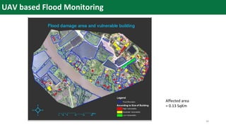 UAV based Flood Monitoring
Affected area
= 0.13 SqKm
34
 