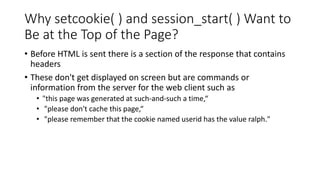 Session and Cookies | PPTX