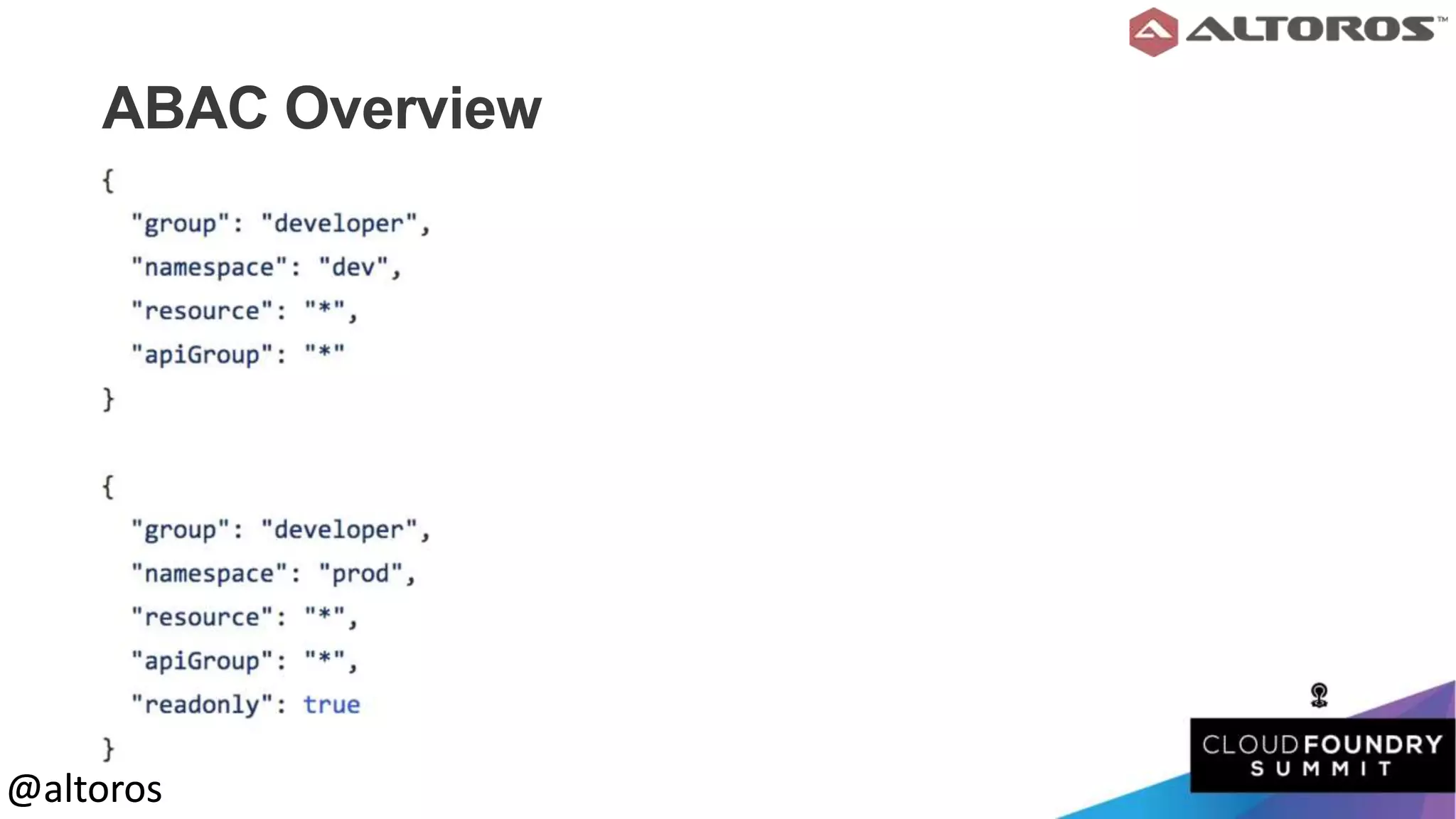 @altoros@altoros
ABAC Overview
 