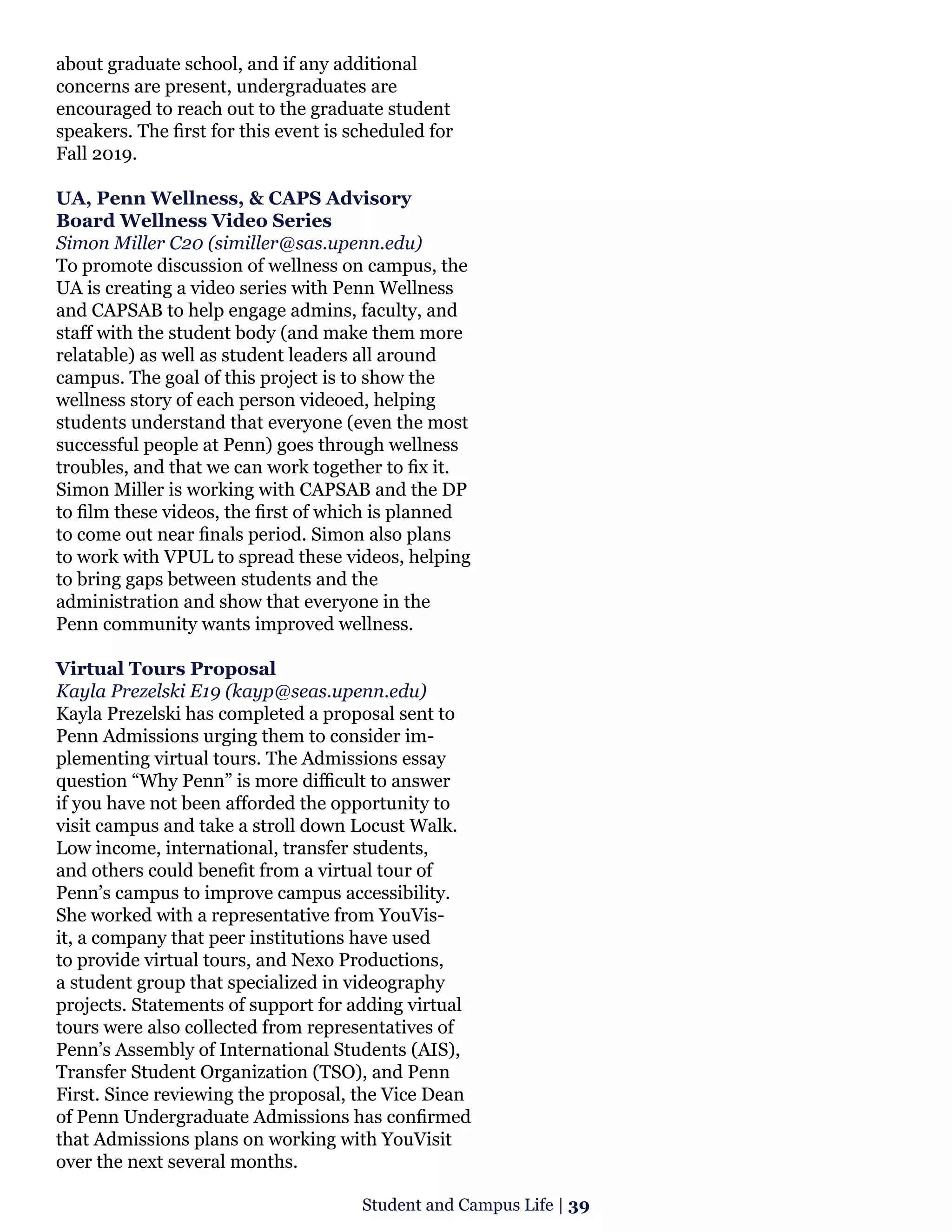 UA annual report 46th session