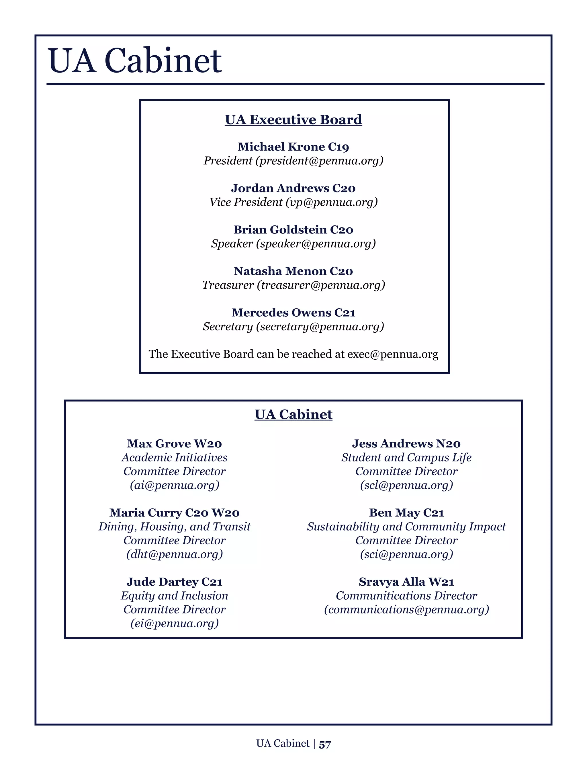 UA annual report 46th session