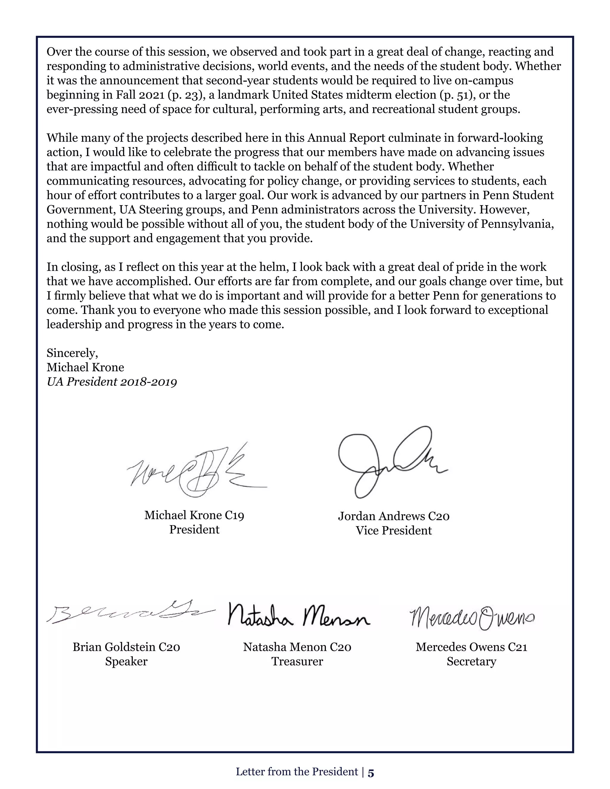 UA annual report 46th session