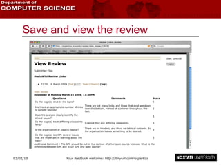 Save and view the review 02/09/10 