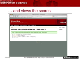 … and views the scores 02/09/10 