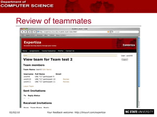 Review of teammates 02/09/10 