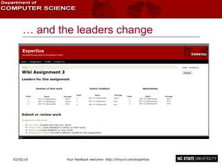 … and the leaders change 02/09/10 
