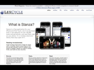 En 2005, EE.UU.: “Los e-books, el 10% de las ventas de libros.”AndersenConsulting3,3%1,2%0,3%10%?VentasGoogle News