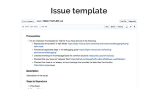 Pull request template
 