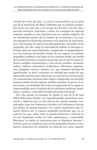 15
La construcción de la conciencia histórica en la literatura regional de
Baja California Sur: El retorno de la hoguera d...