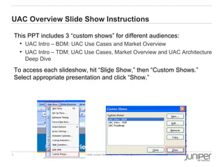 UAC Overview Slide Show Instructions ,[object Object],[object Object],[object Object],[object Object]