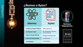 ¿Átomos o Bytes?
Contexto
 