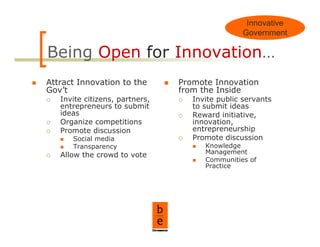 Innovation In Government