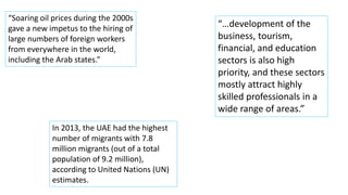 Uae Migration Pattern Uae migration | PPTX