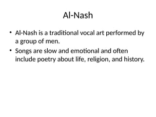 Exploring the Traditional Arts of the UAE: Al-Azi, Al-Yula, Al-Razfa ...