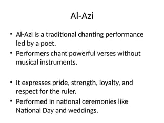 Exploring the Traditional Arts of the UAE: Al-Azi, Al-Yula, Al-Razfa ...