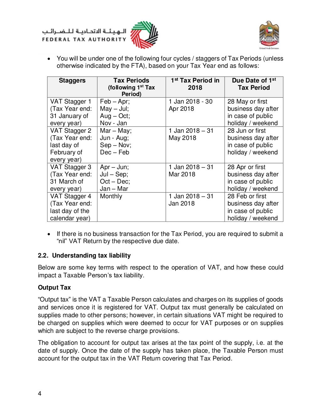 UAE VAT Returns Guide in English