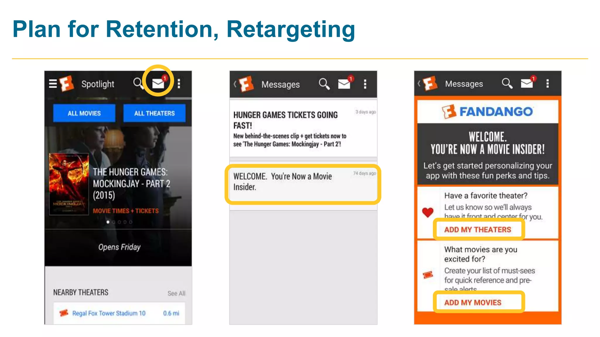 12 @urbanairship #growthhacking
Plan for Retention, Retargeting
 