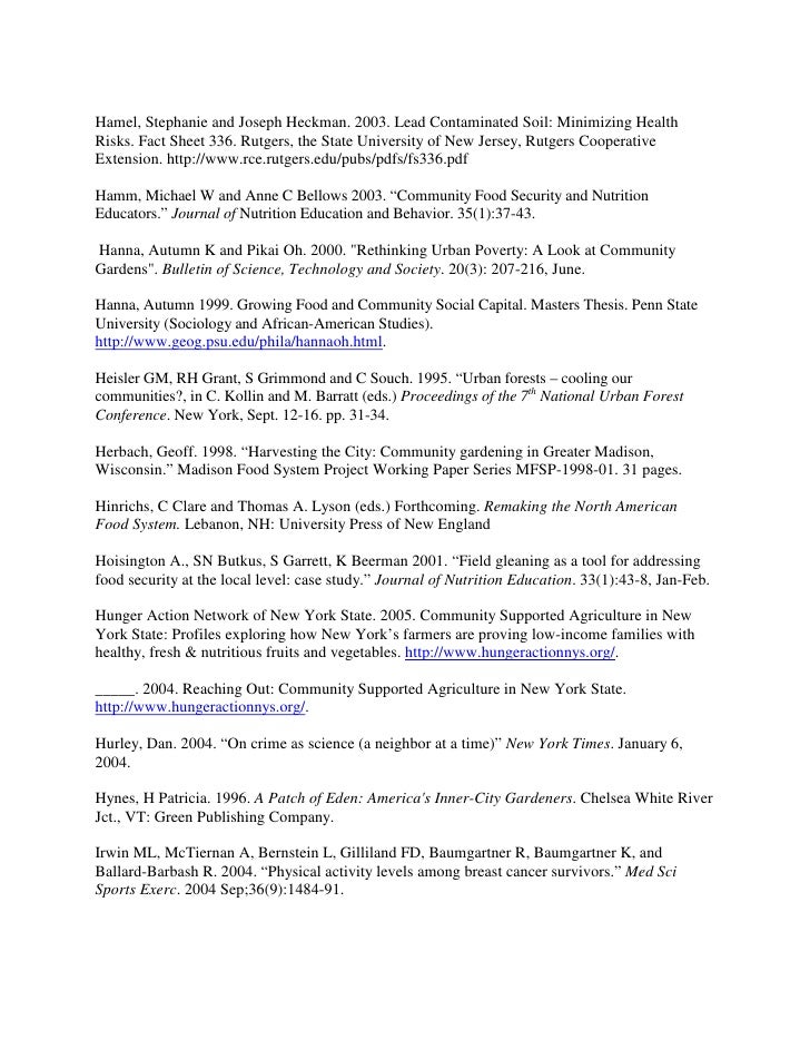 Dissertation on food security