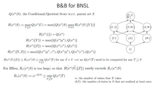 B&B for BNSL
 