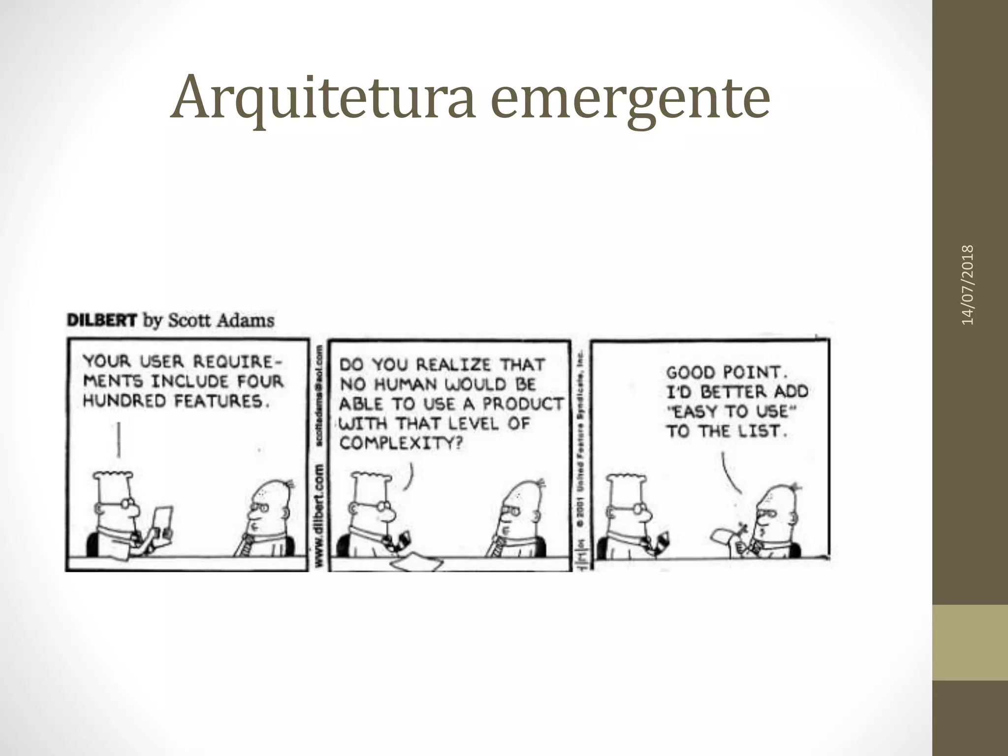 Arquitetura emergente
14/07/2018
 