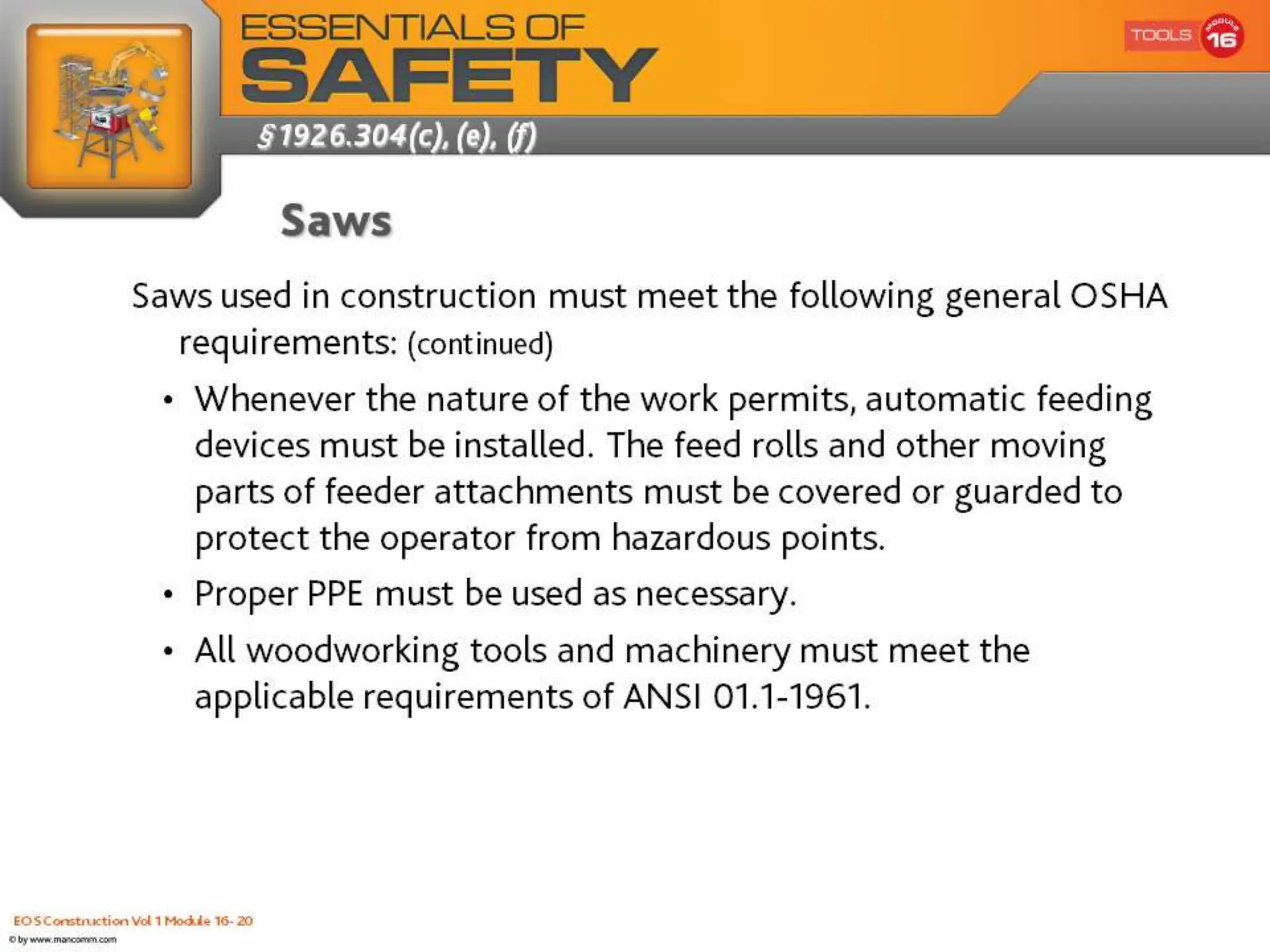 EOS Construction Vol 1 Module 16- 18
 