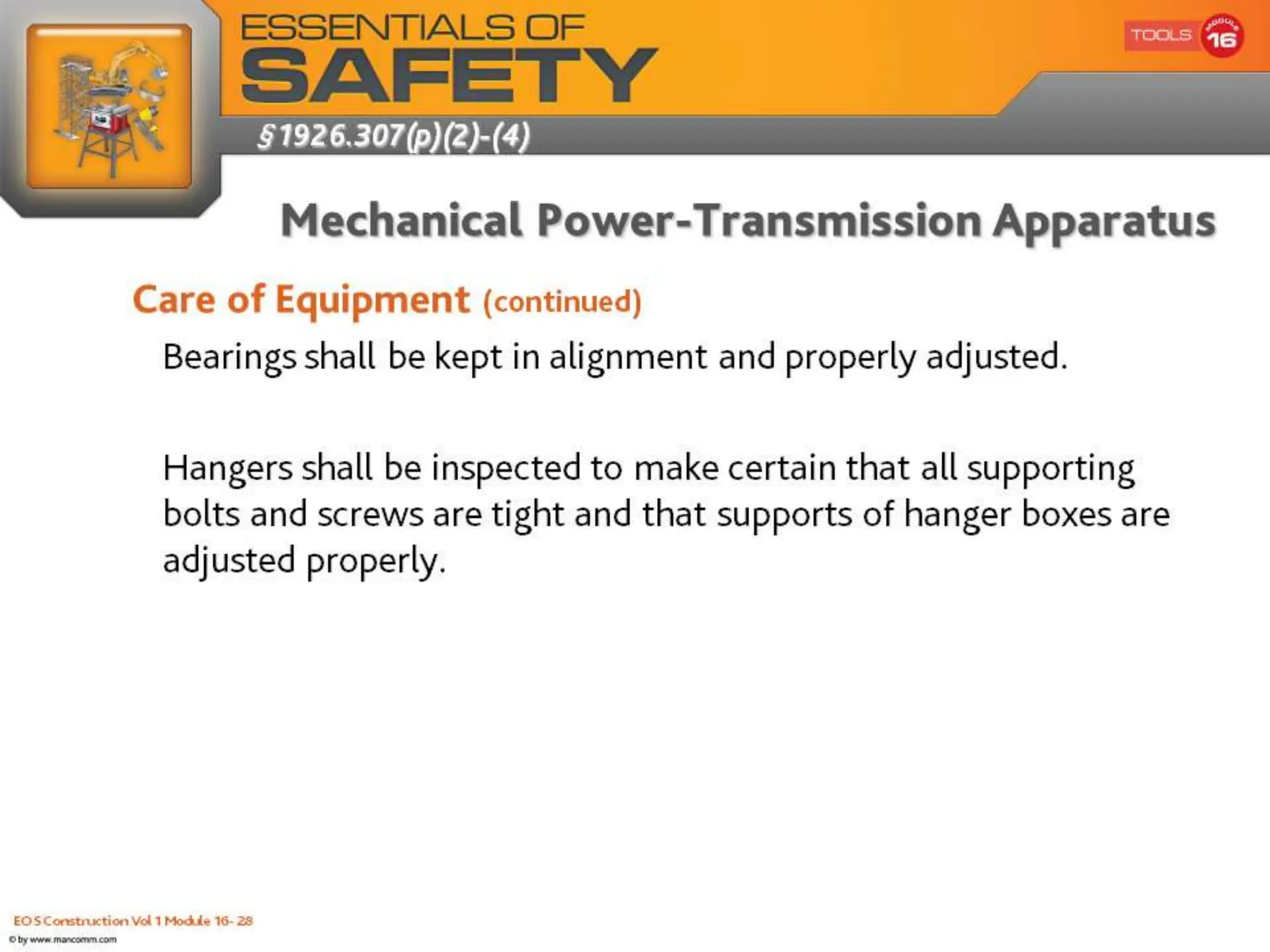 EOS Construction Vol 1 Module 16- 26
 
