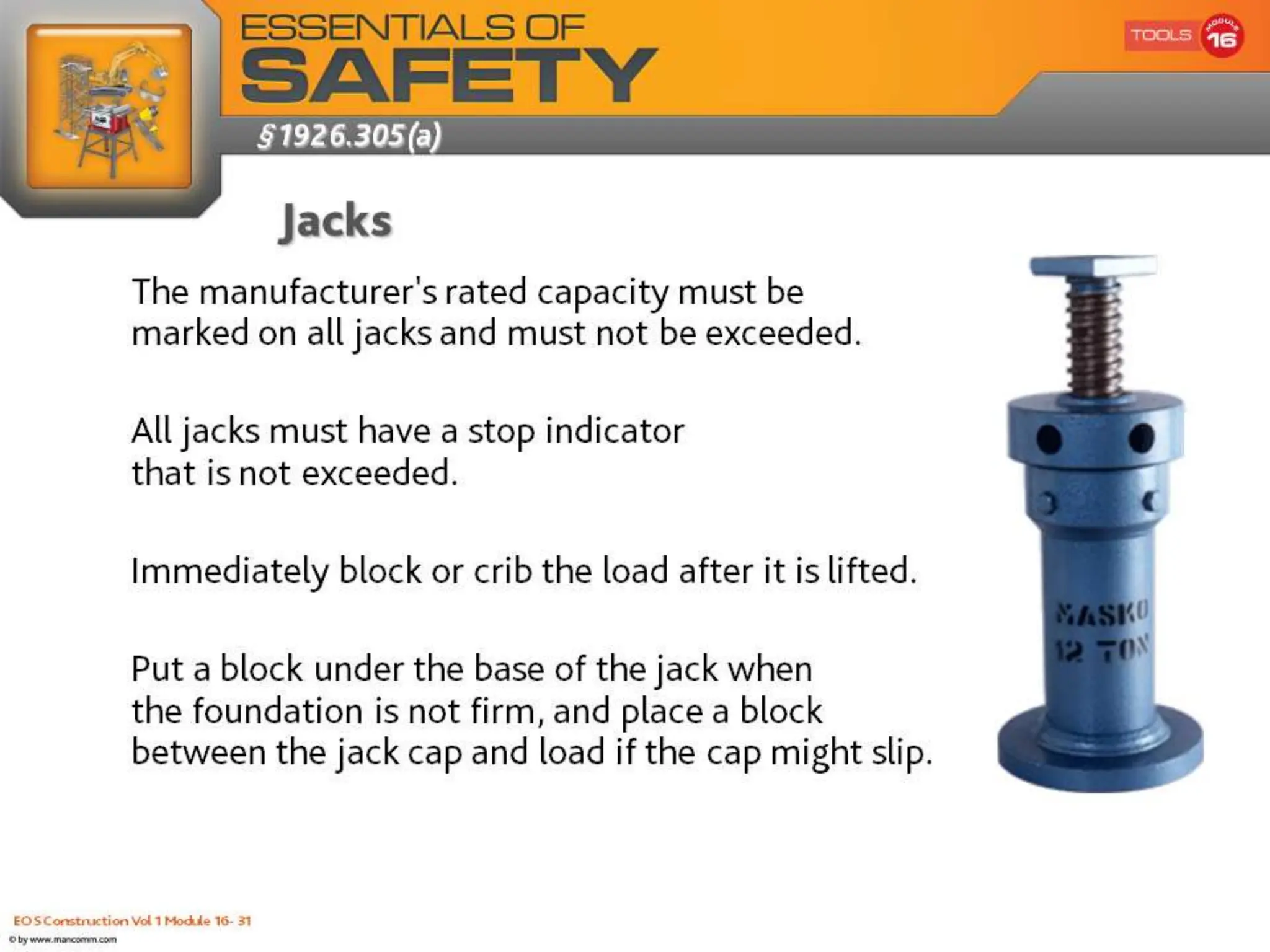 EOS Construction Vol 1 Module 16- 29
 