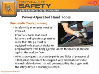 OSHA Hand and Power Tools Safety Presentation | PPT