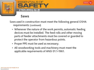 OSHA Hand and Power Tools Safety Presentation | PPT