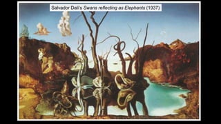 Salvador Dali’s Swans reflecting as Elephants (1937)
 