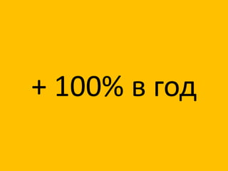 + 100% в год
 