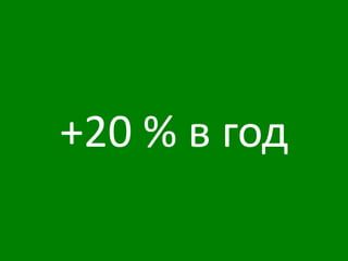 +20 % в год
 